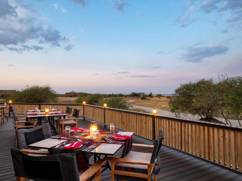 Dining Lake Burunge Tented Lodge